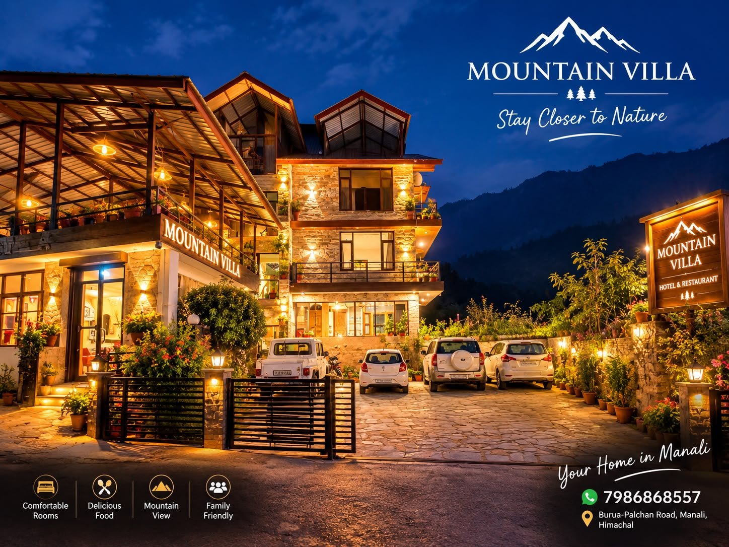 Mountain villa Manali